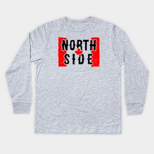 North Side (Canadian - worn) [Rx-Tp] Kids Long Sleeve T-Shirt